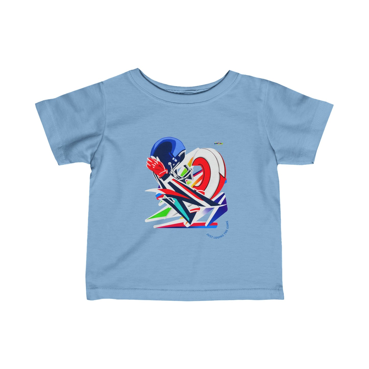 Just Loving the Games cute Sports Logo Infant Fine Jersey Tee-My Bright Side Clothing