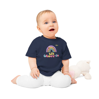 Cute Groovin Life Rainbow Logo Baby T-Shirt -MyBrightSideClothing