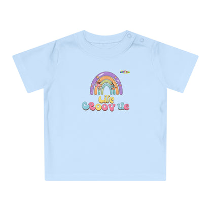 Cute Groovin Life Rainbow Logo Baby T-Shirt -MyBrightSideClothing