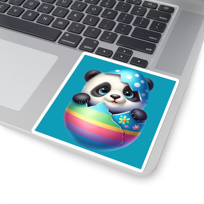 Cute and Sweet Little Panda Easter Egg -Kiss-Cut Sticker-My Bright Side Clothing