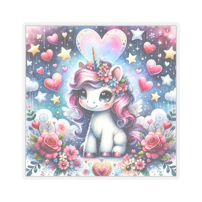 Magical Unicorn Love Kiss-Cut Sticker-My Bright Side Clothing