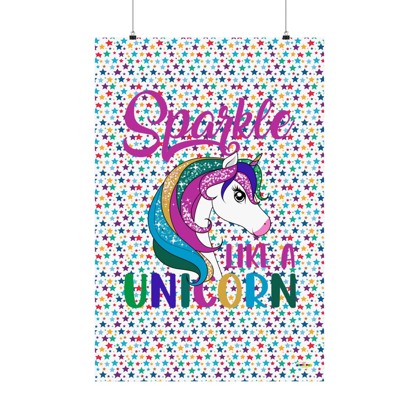 Sparkle Like A Unicorn Matte Vertical Poster-My Bright Side Clothing