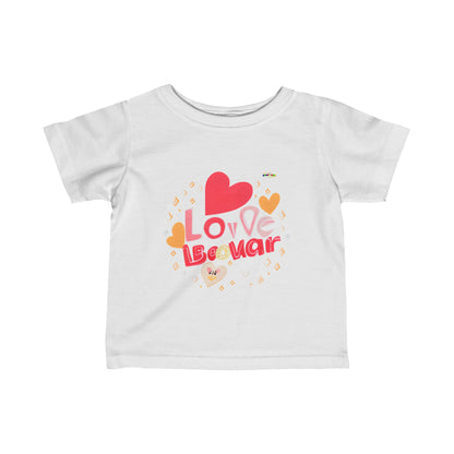 Cute Born 2 Be Loved Logo Infant Fine Jersey Tee--My Bright Side Clothing