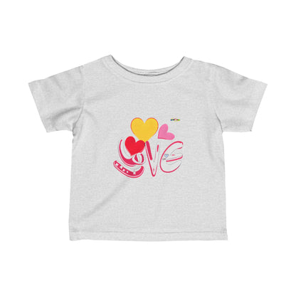 Cute Love logo Infant Fine Jersey Tee-My Bright Side Clothing