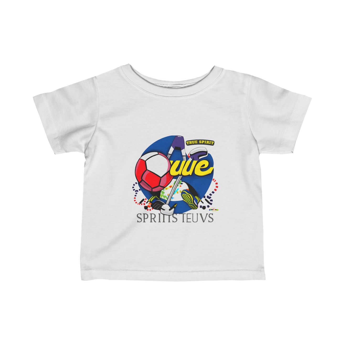 True Spirit Cute Sports Logo Infant Fine Jersey Tee--My Bright Side Clothing