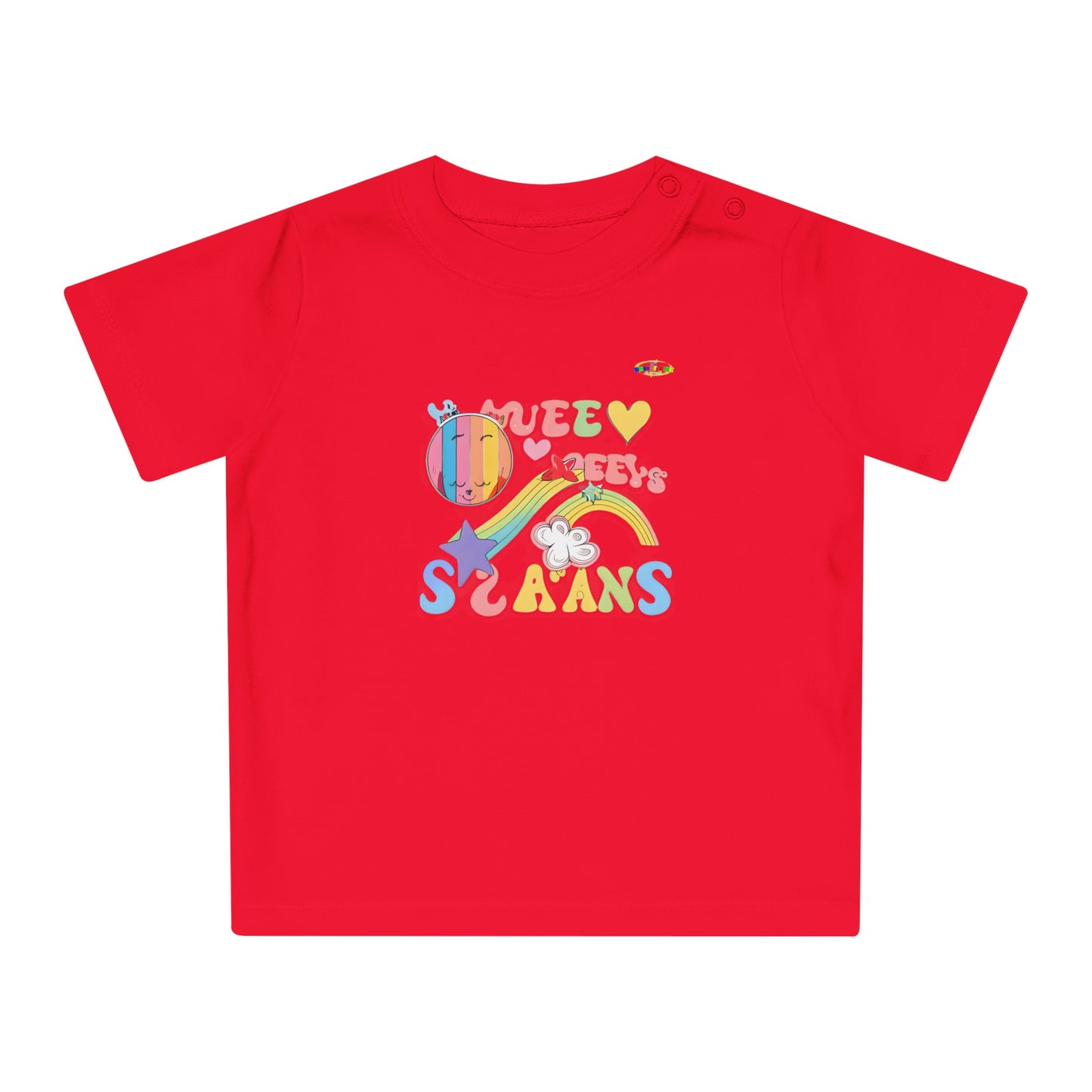 Groovy Rainbow Music Logo Baby T-Shirt--My Bright Side Clothing