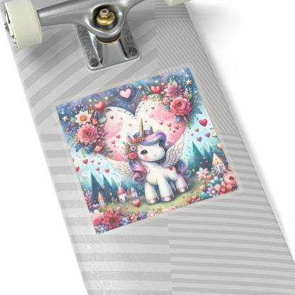 Magical Unicorn Love Kiss-Cut Sticker-My Bright Side Clothing