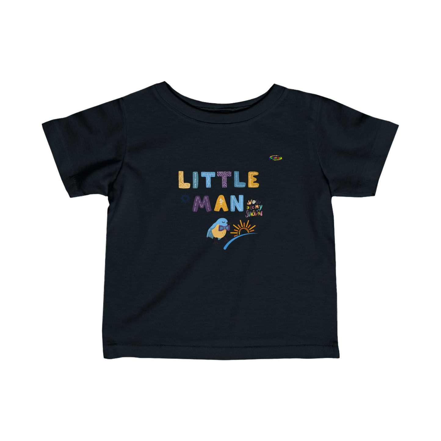 Cute Little Man Logo Infant Fine Jersey Tee-My Bright Side Clothing