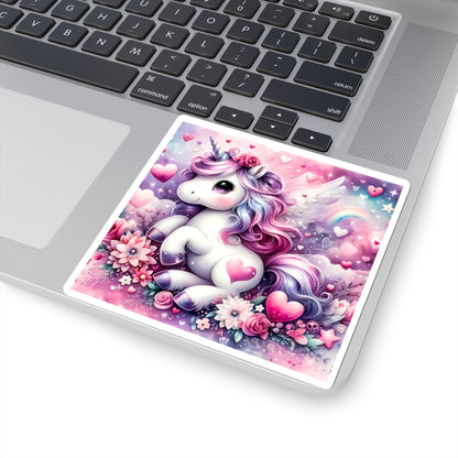 Magical Unicorn Love Kiss-Cut Sticker-My Bright Side Clothing