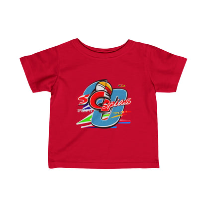 Cute Sports logo Infant Fine Jersey Tee-My Bright Side Clothing