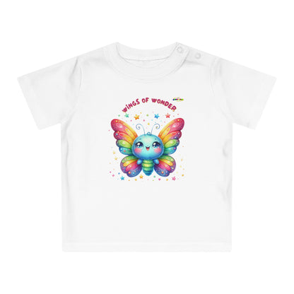 Cute Rainbow Baby Butterfly Graphic Baby T-Shirt--My Bright Side Clothing