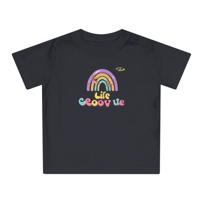 Cute Groovin Life Rainbow Logo Baby T-Shirt -MyBrightSideClothing