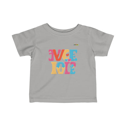 Love in both directions logo Infant Fine Jersey Tee-My Bright Side Clothing