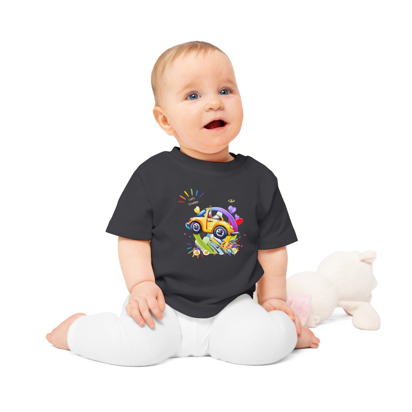 Cute Lets Cruise Car Graphic Baby T-Shirt-My Bright Side Clothing