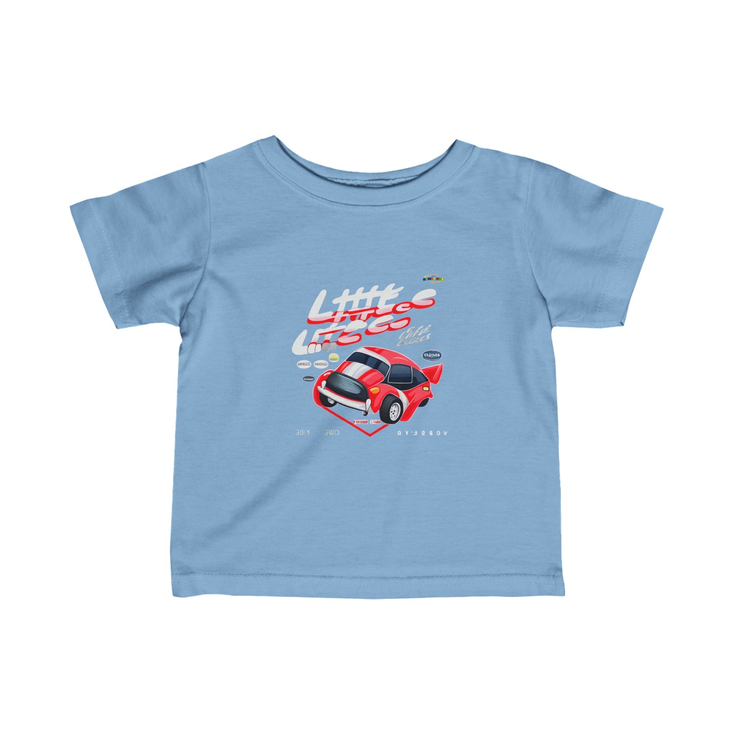 Little race car logo Infant Fine Jersey Tee-My Bright Side Clothing