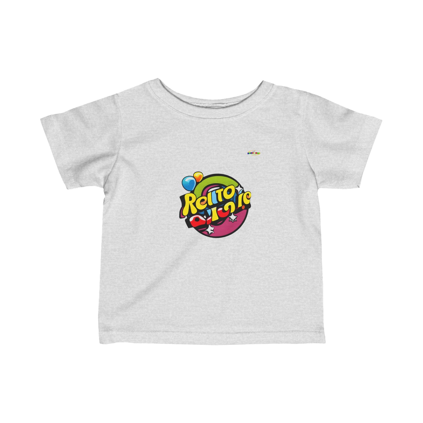 Cute keeping it Bright Rainbow Logo Infant Fine Jersey Tee-My Bright Side Clothing