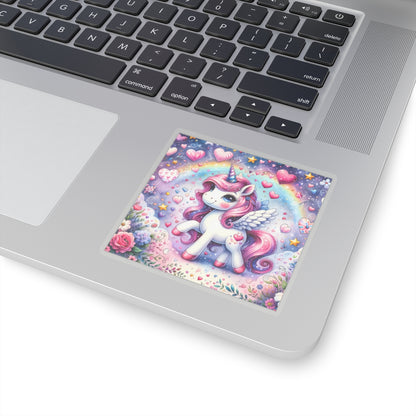 Magical Unicorn Love Kiss-Cut Sticker-My Bright Side Clothing