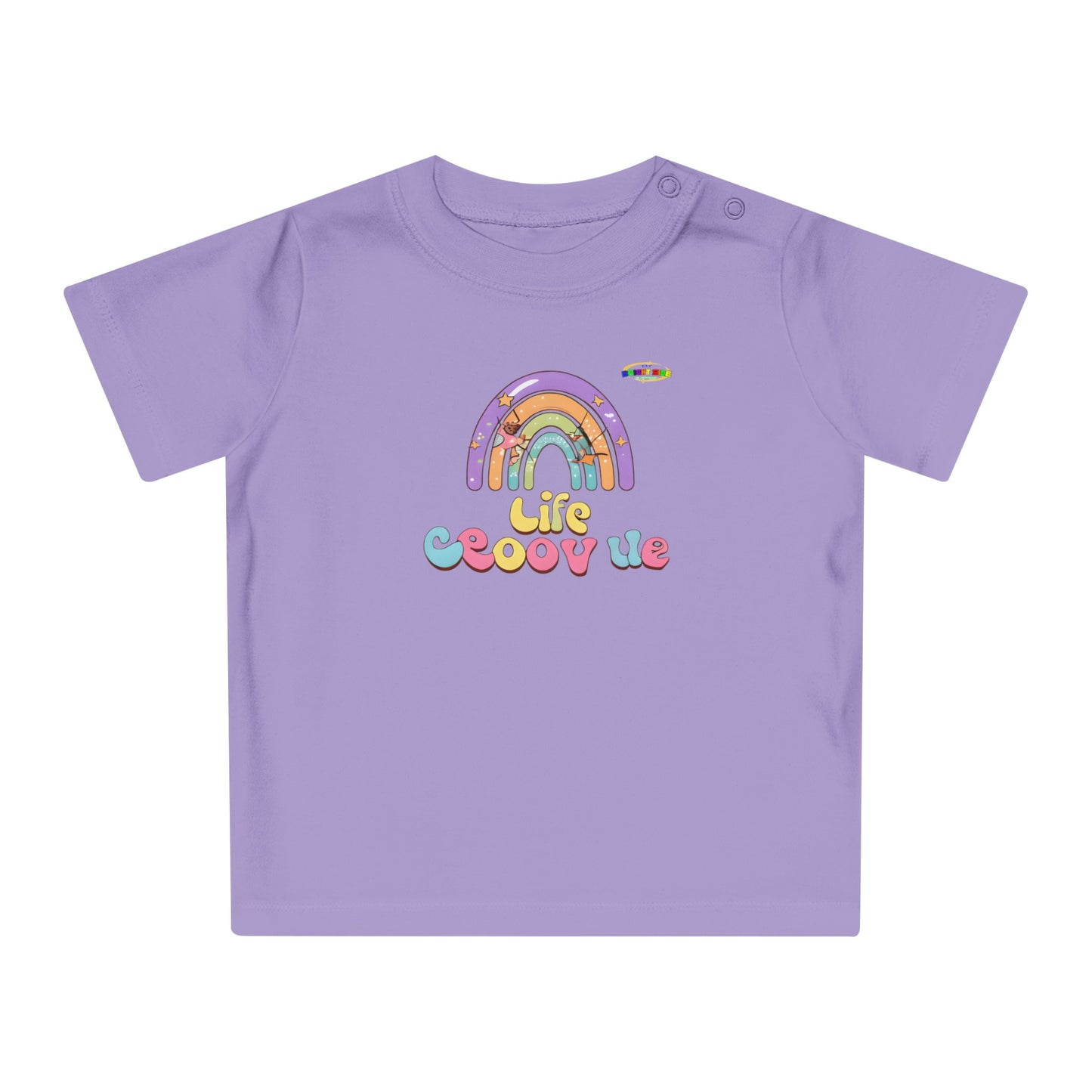 Cute Groovin Life Rainbow Logo Baby T-Shirt -MyBrightSideClothing