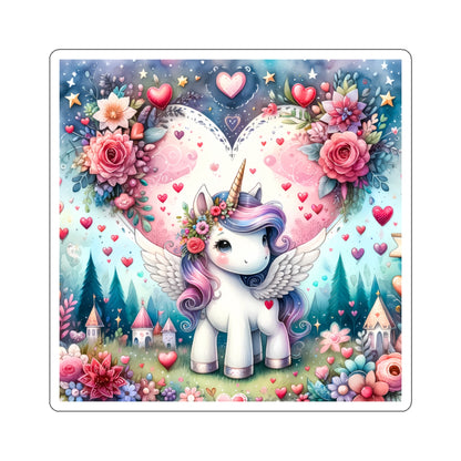 Magical Unicorn Love Kiss-Cut Sticker-My Bright Side Clothing