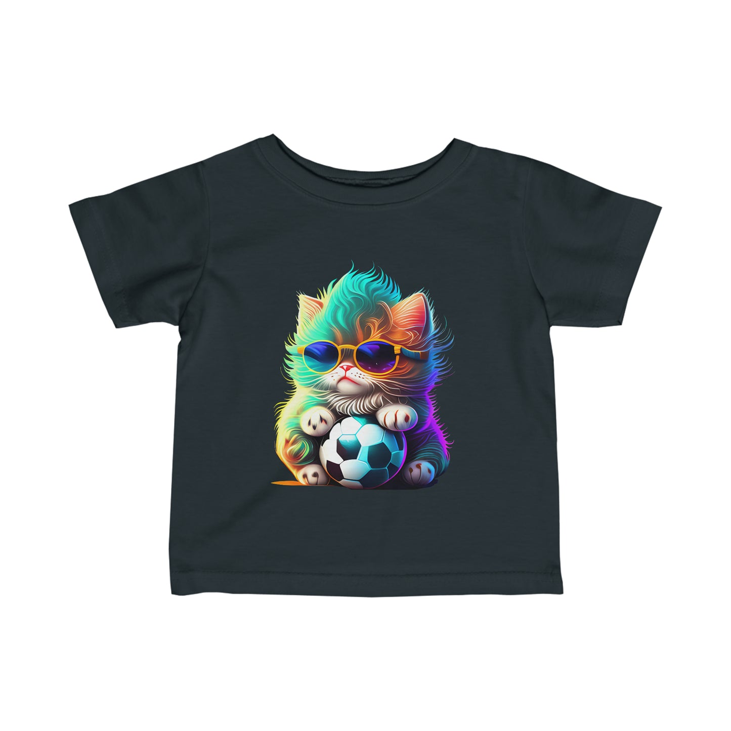 Cute Cool Colourful Kitten Infant Fine Jersey Tee--My Bright Side Clothing