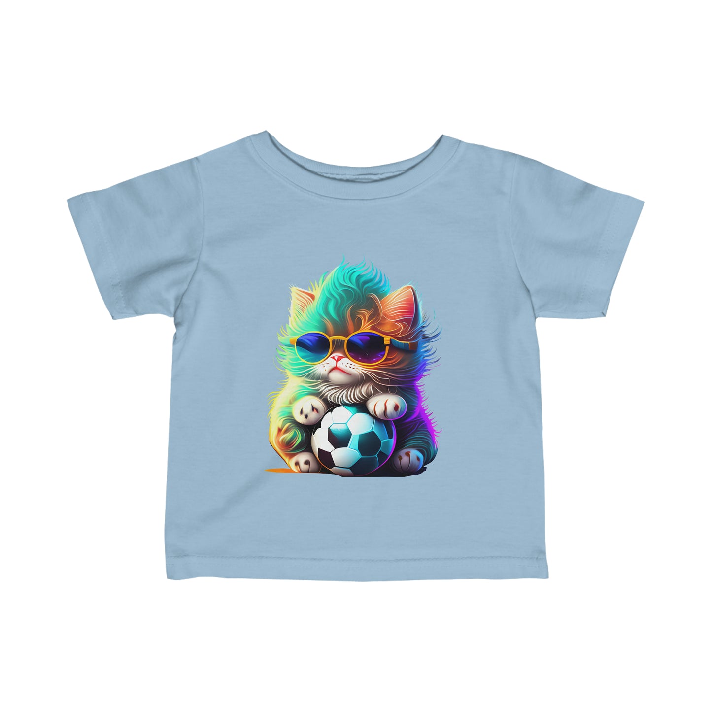 Cute Cool Colourful Kitten Infant Fine Jersey Tee--My Bright Side Clothing