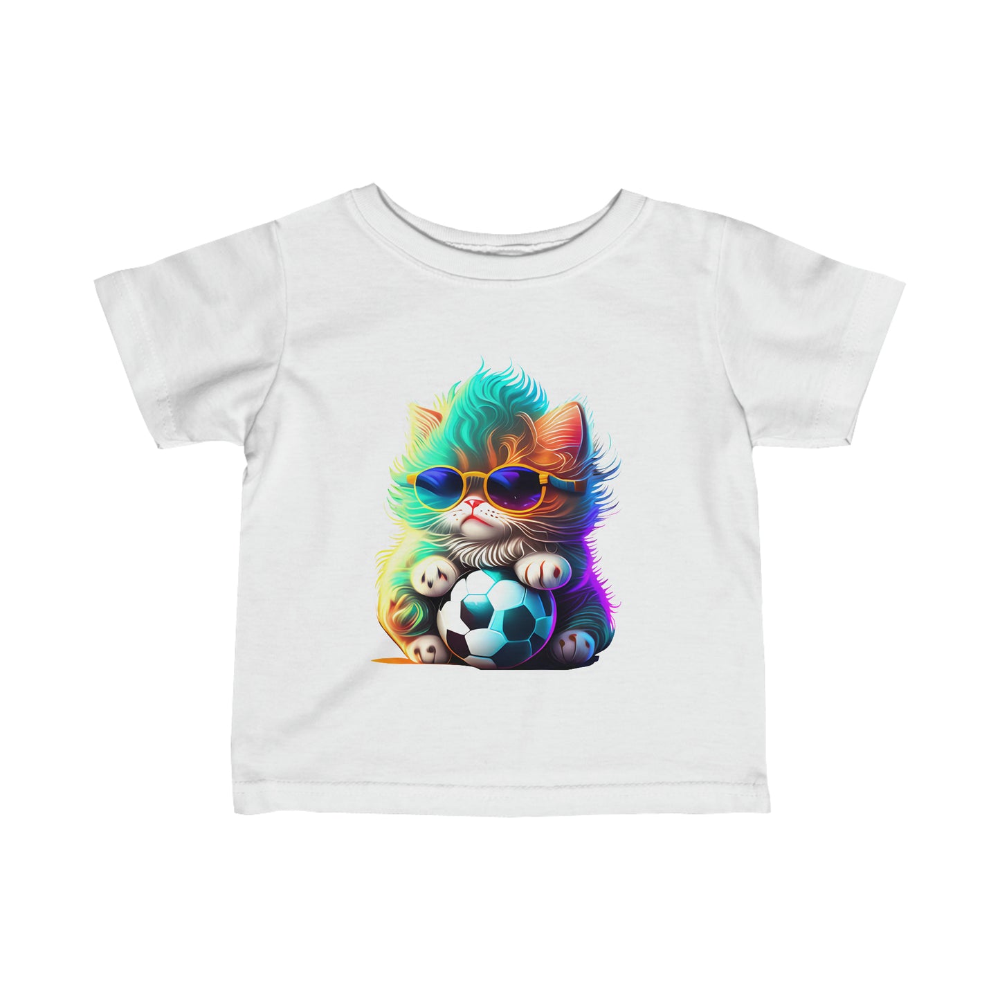 Cute Cool Colourful Kitten Infant Fine Jersey Tee--My Bright Side Clothing