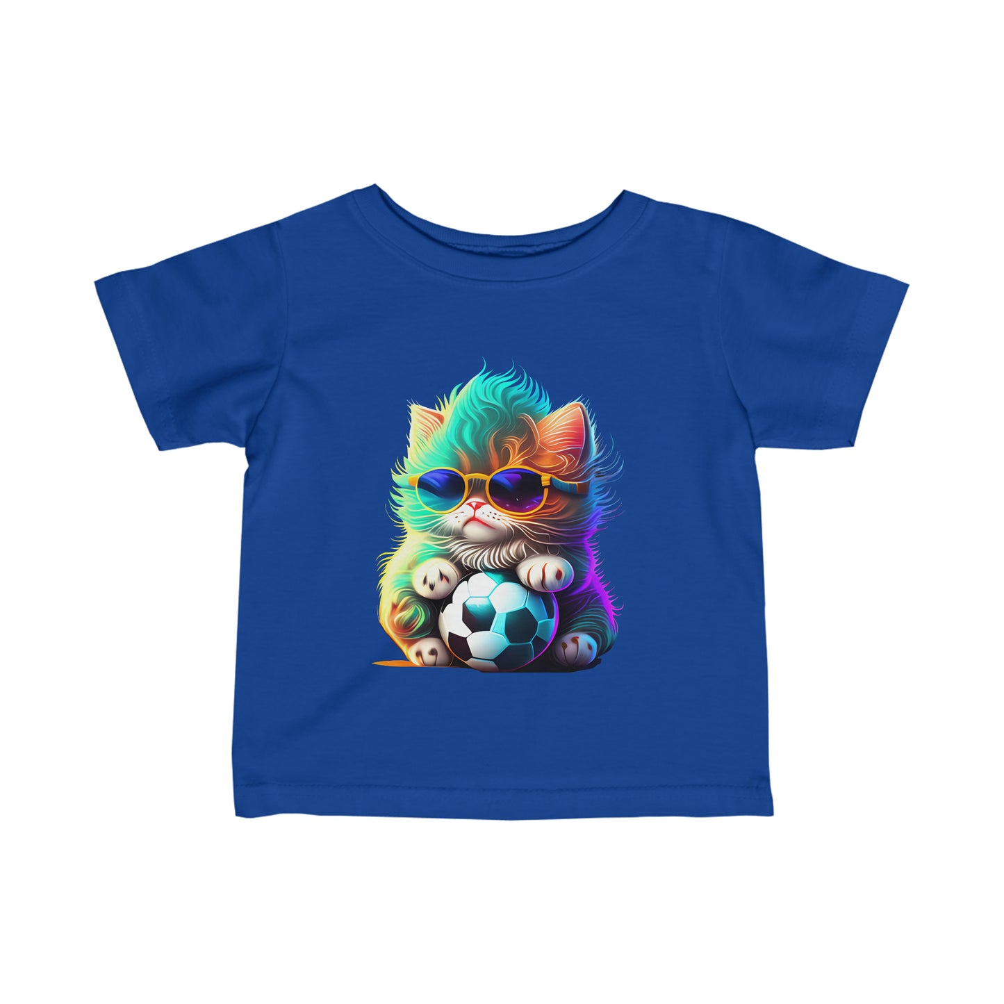 Cute Cool Colourful Kitten Infant Fine Jersey Tee--My Bright Side Clothing