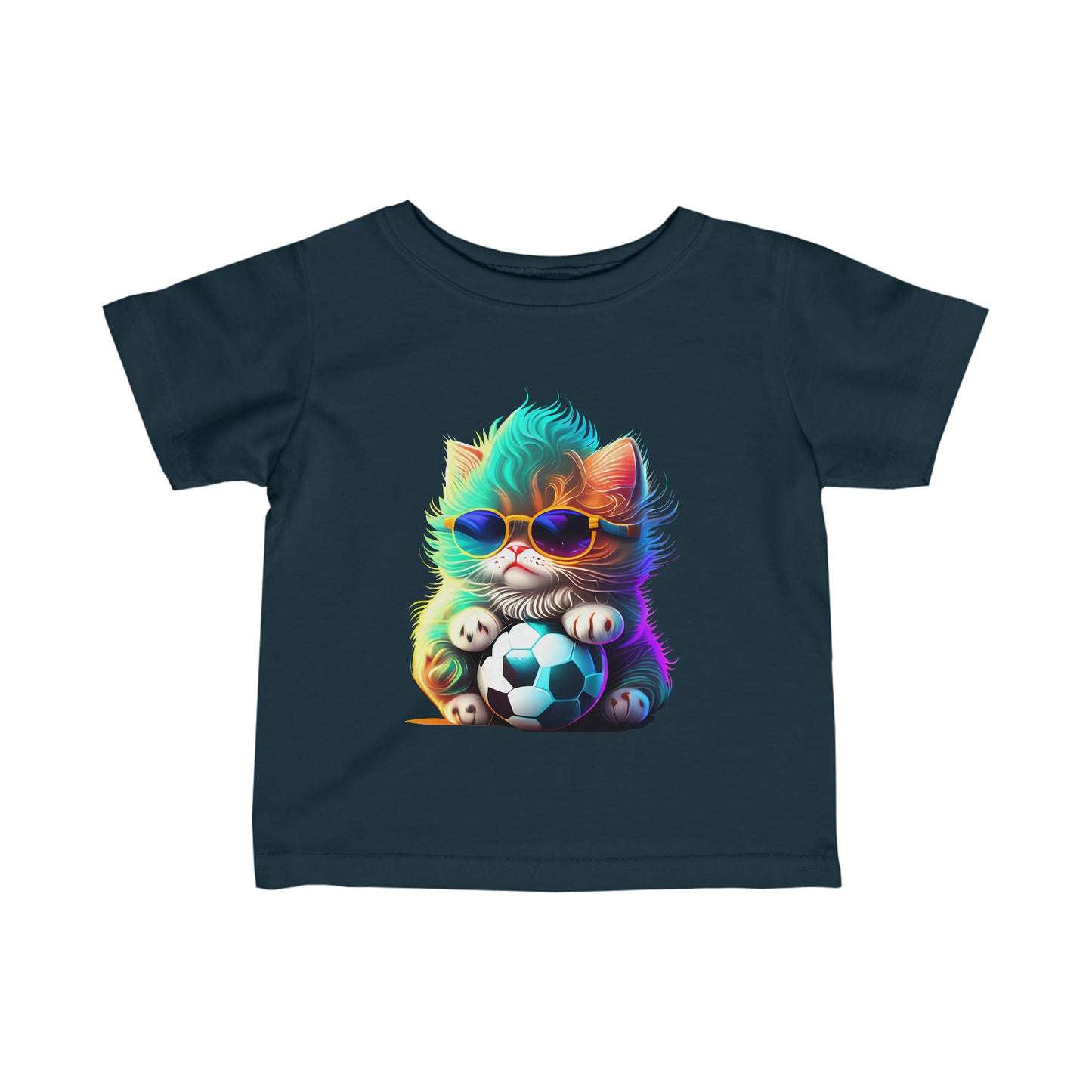 Cute Cool Colourful Kitten Infant Fine Jersey Tee--My Bright Side Clothing