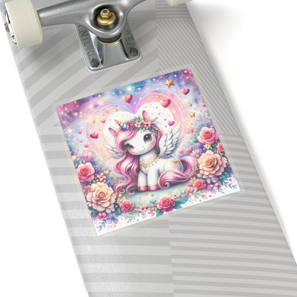 Magical Unicorn Love Kiss-Cut Sticker-My Bright Side Clothing