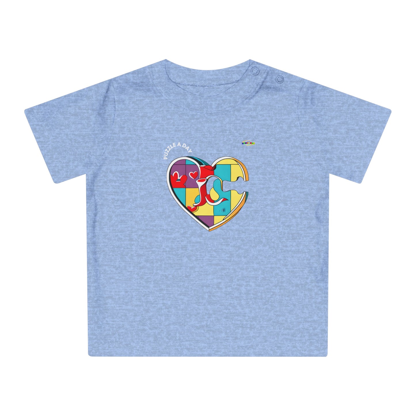 Cute Rainbow Heart Logo Baby T-Shirt-My Bright Side Clothing