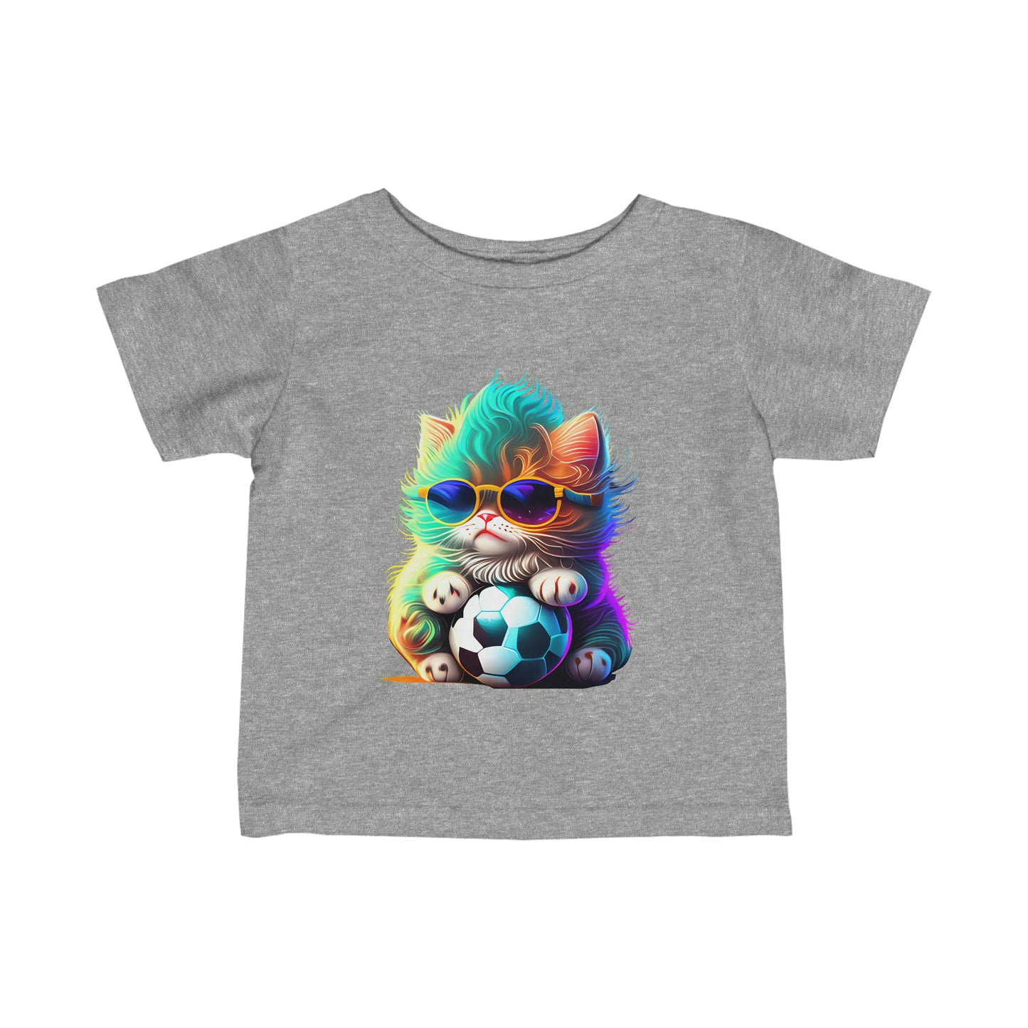 Cute Cool Colourful Kitten Infant Fine Jersey Tee--My Bright Side Clothing