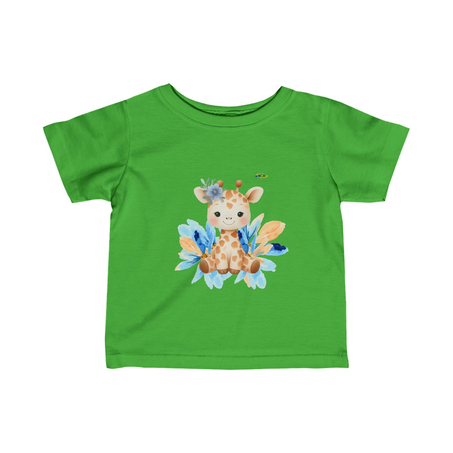 Cute Pastel Baby Giraffe  Infant Fine Jersey Tee-My Bright Side Clothing