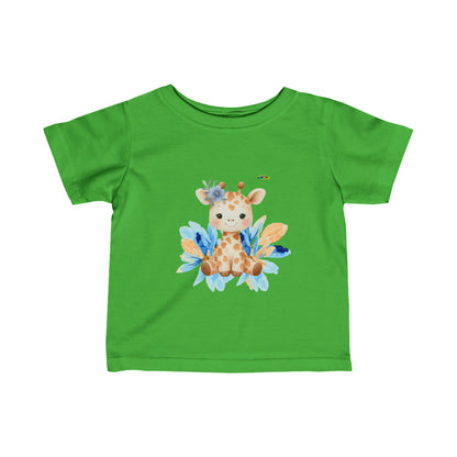 Cute Pastel Baby Giraffe  Infant Fine Jersey Tee-My Bright Side Clothing