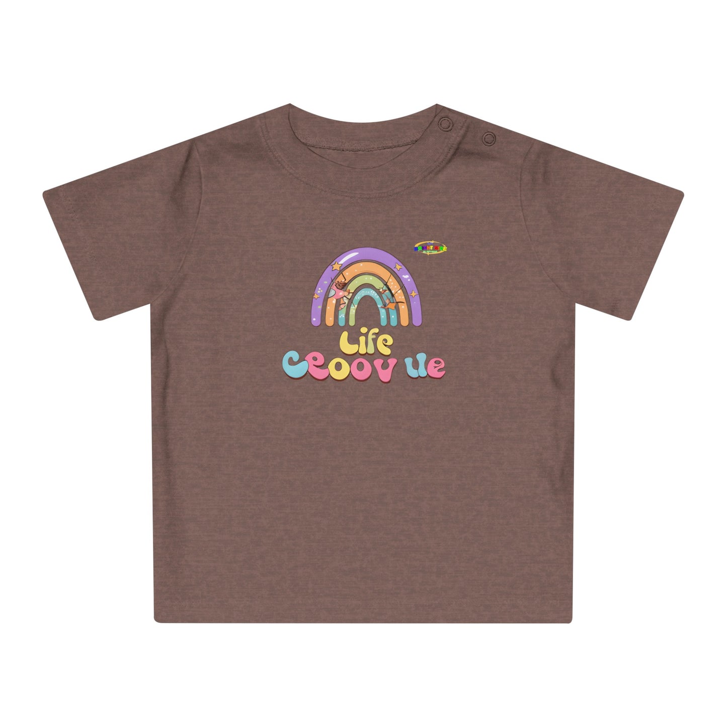 Cute Groovin Life Rainbow Logo Baby T-Shirt -MyBrightSideClothing