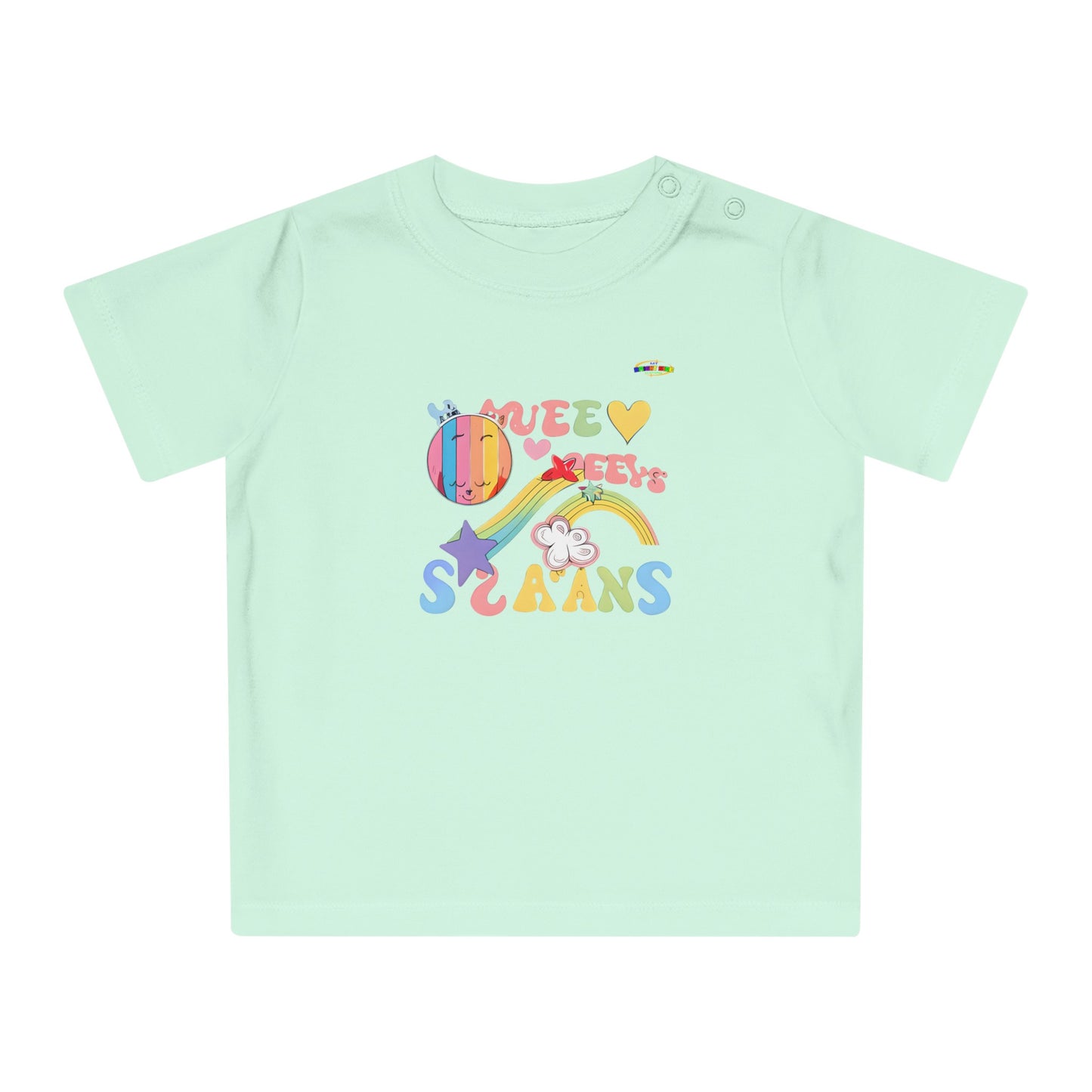 Groovy Rainbow Music Logo Baby T-Shirt--My Bright Side Clothing