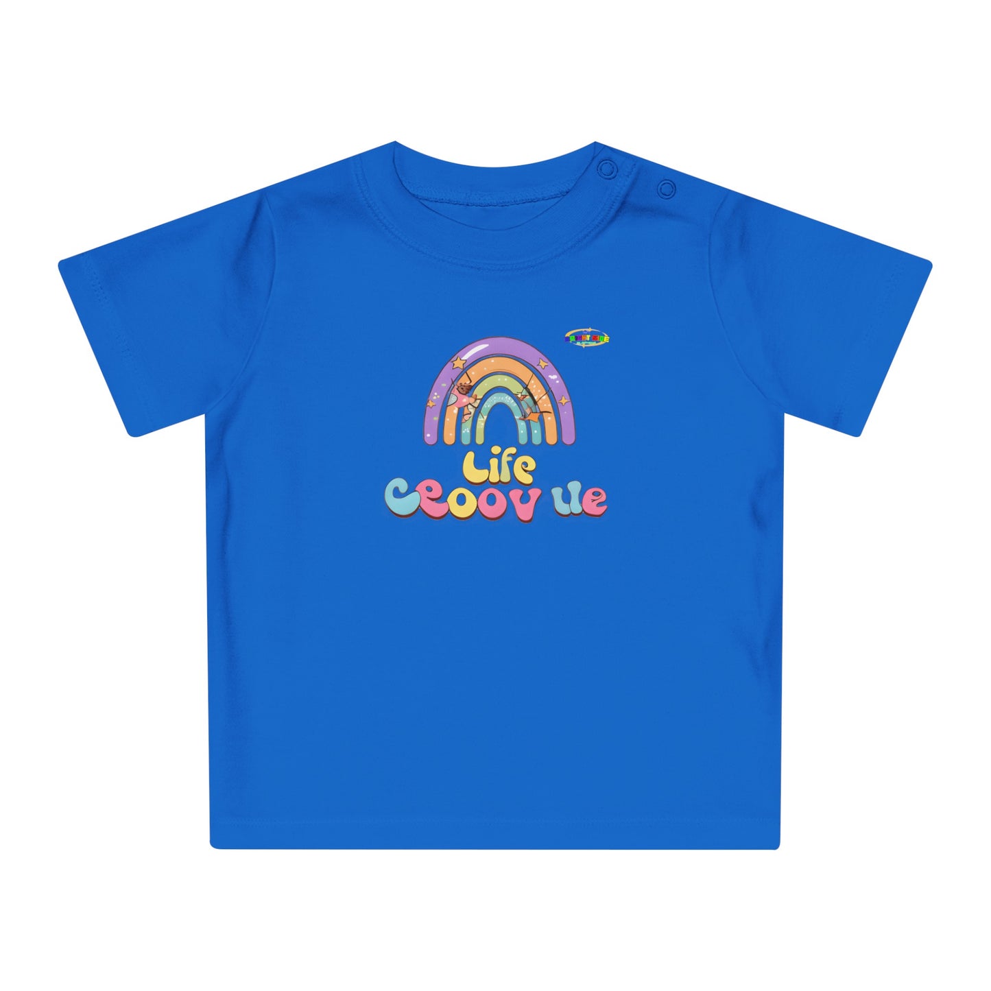 Cute Groovin Life Rainbow Logo Baby T-Shirt -MyBrightSideClothing