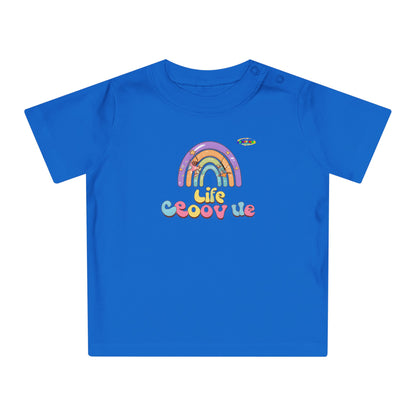 Cute Groovin Life Rainbow Logo Baby T-Shirt -MyBrightSideClothing