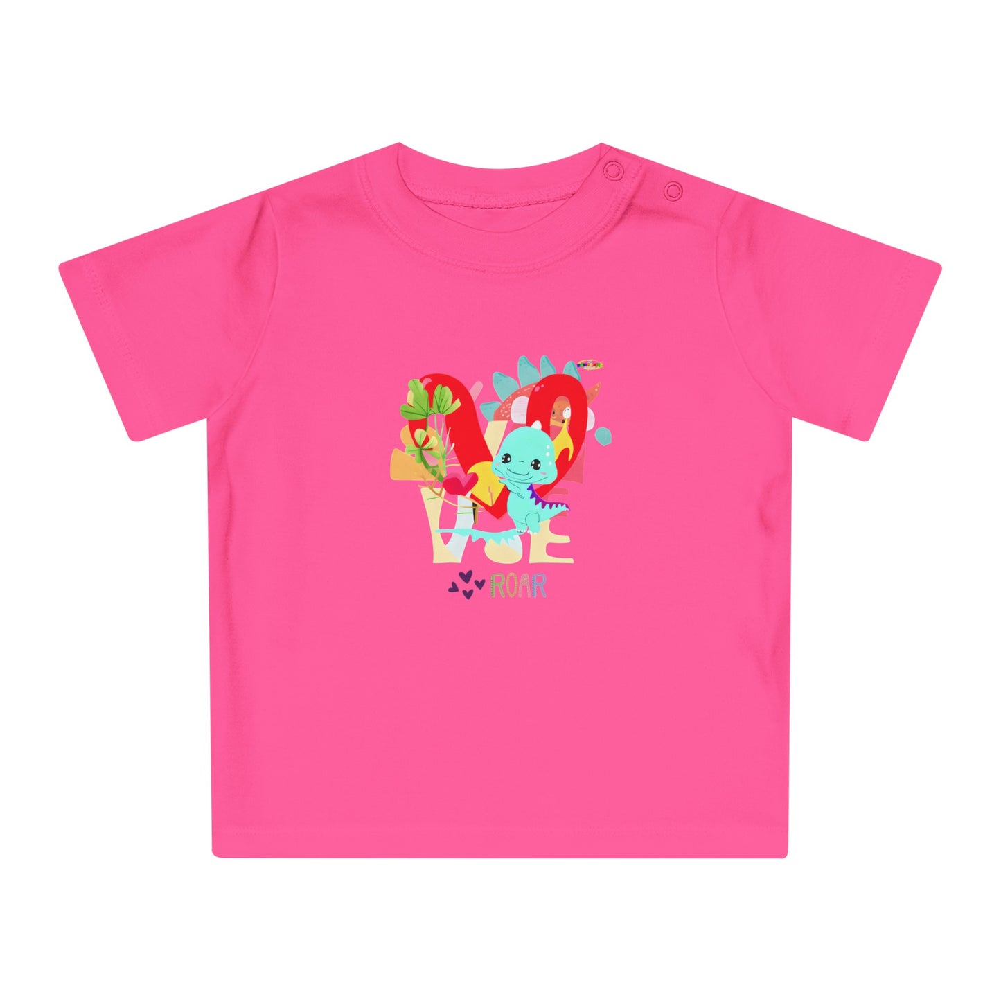 Cute roar-ing love baby dino graphic Baby T-Shirt--My Bright Side Clothing