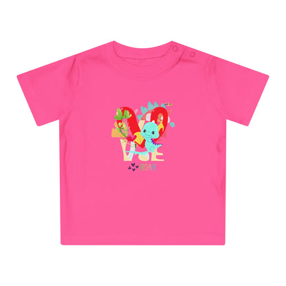 Cute roar-ing love baby dino graphic Baby T-Shirt--My Bright Side Clothing