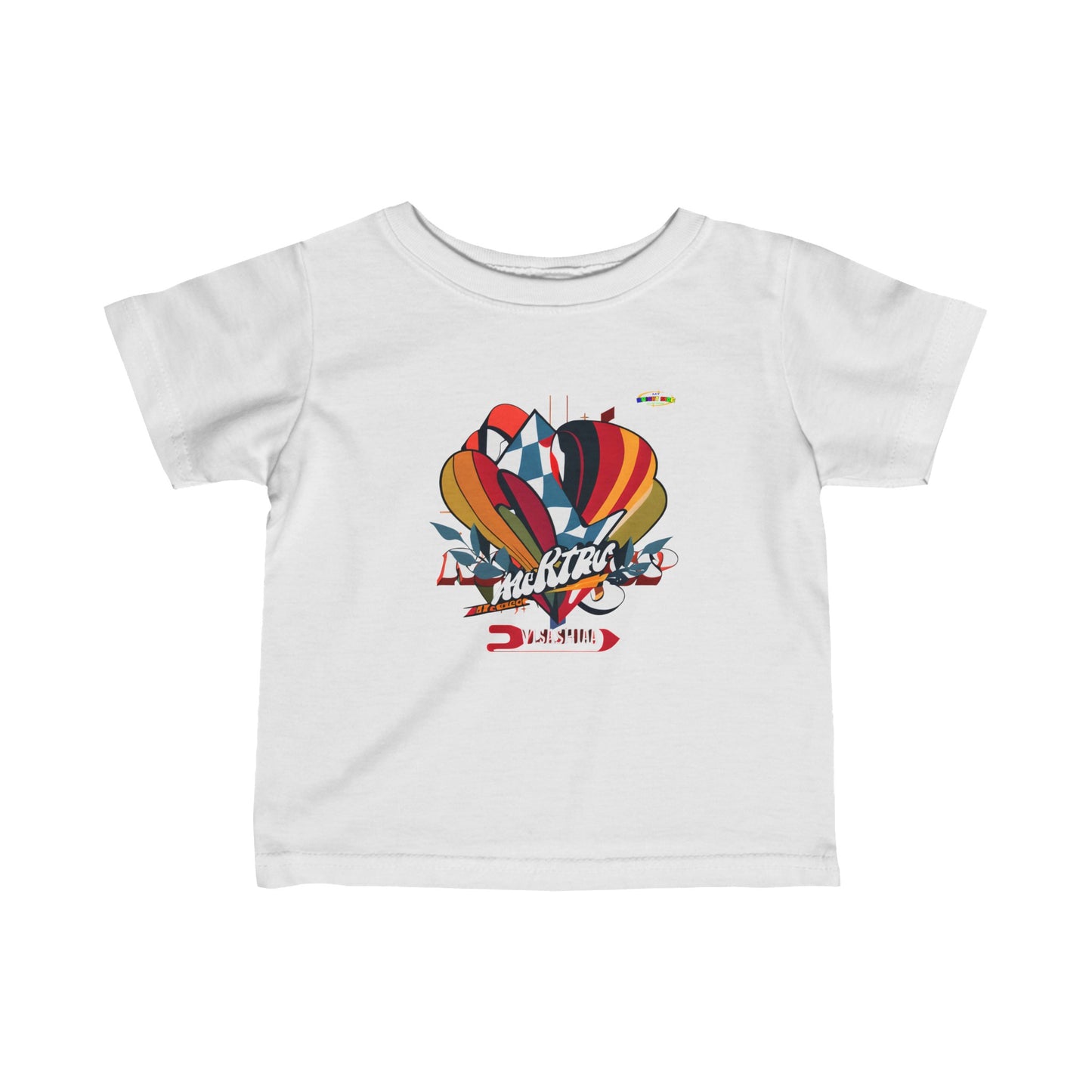 Cute Colourful Racing Logo Infant Fine Jersey Tee-My Bright Side Clothing