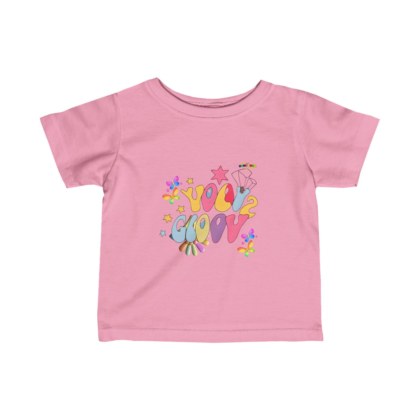 Cute Rainbow Groovy Logo Infant Fine Jersey Tee  -My Bright Side Clothing