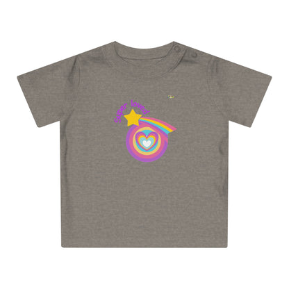 Cute Super Loved Rainbow Star Logo Baby T-Shirt-My Bright Side Clothing