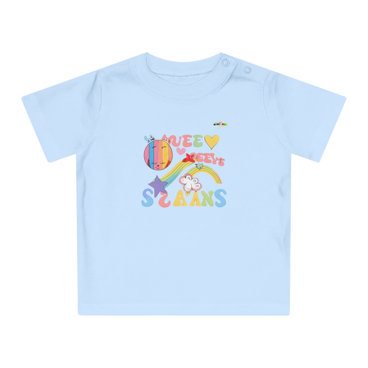 Groovy Rainbow Music Logo Baby T-Shirt--My Bright Side Clothing