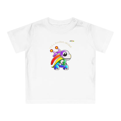 Cute Its a roaring mission super dino Logo Baby T-Shirt -MyBrightSideClothing