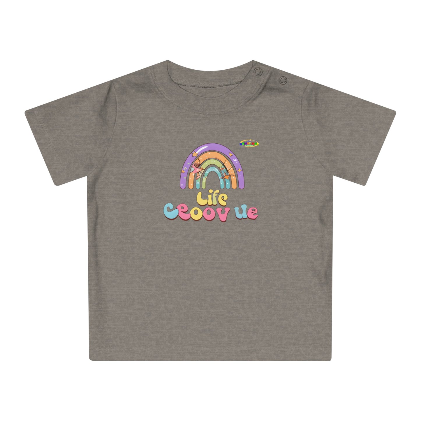 Cute Groovin Life Rainbow Logo Baby T-Shirt -MyBrightSideClothing