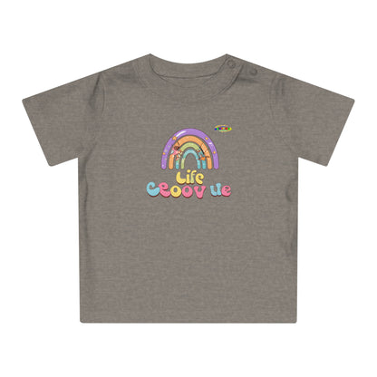 Cute Groovin Life Rainbow Logo Baby T-Shirt -MyBrightSideClothing