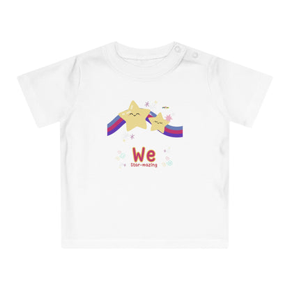 Cute We are Star-mazing rainbow star Graphic Baby T-Shirt-My Bright Side Clothing