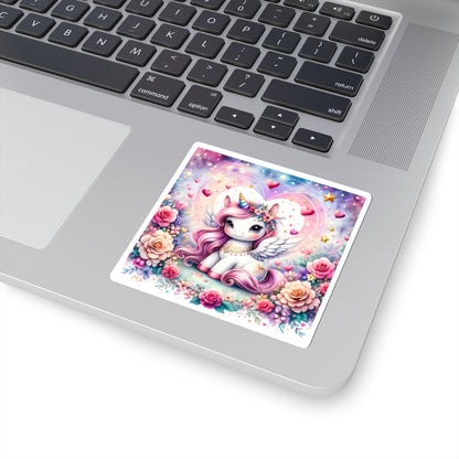 Magical Unicorn Love Kiss-Cut Sticker-My Bright Side Clothing