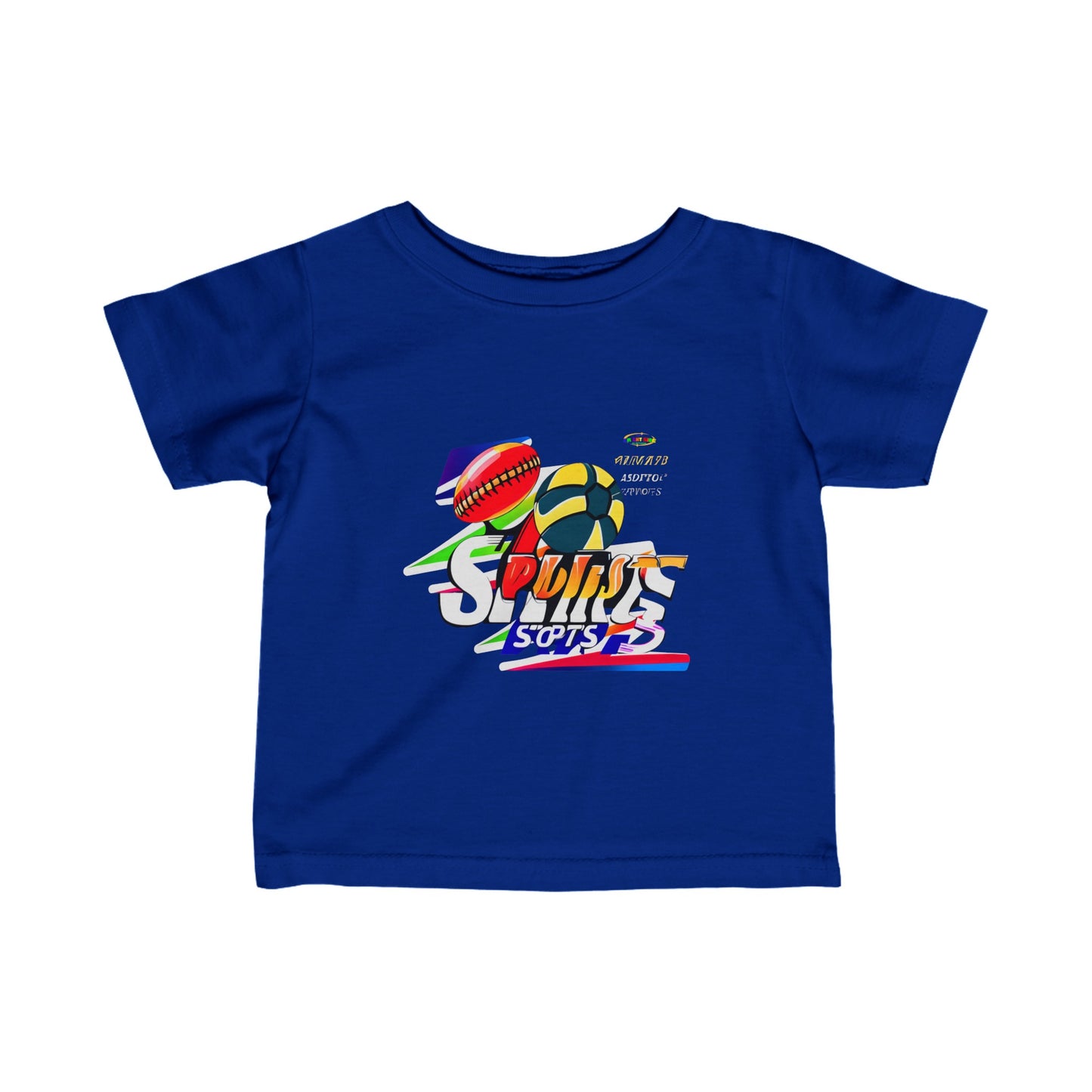 Cute Sports Logo Infant Fine Jersey Tee-My Bright Side Clothing