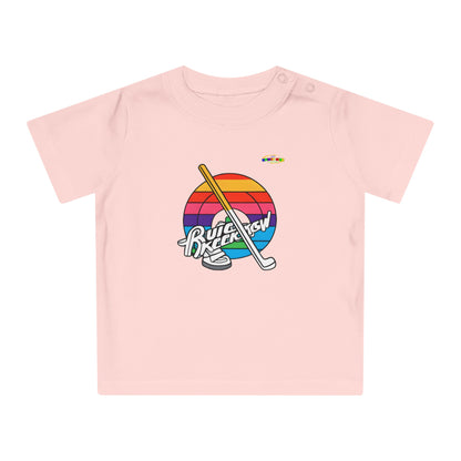 Cute Rainbow Circle Hockey Power logo Baby T-Shirt-MyBrightSideClothing